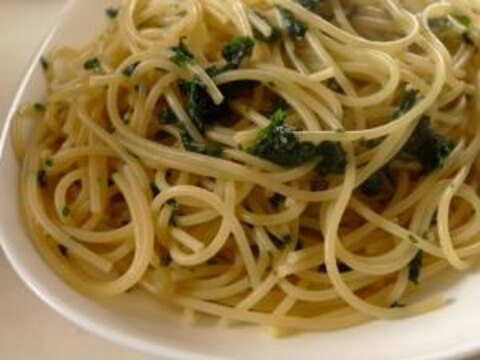 青しそご飯の素で簡単しそスパゲッティ